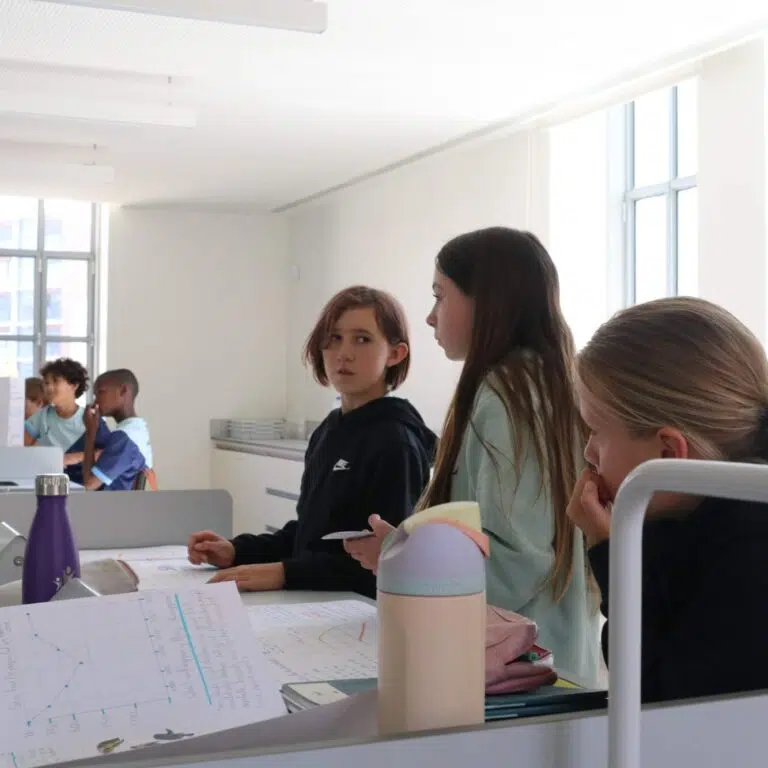 Secondary students during a lesson