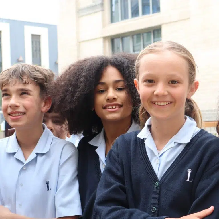Smiling students at The Lisboan International School